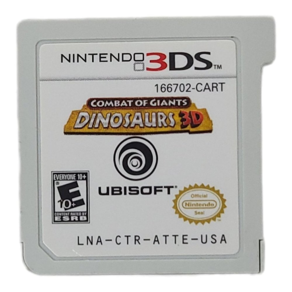 Nintendo 3DS Combat Of Giants Dinosaurs 3D Video Game Cartridge Only Tested